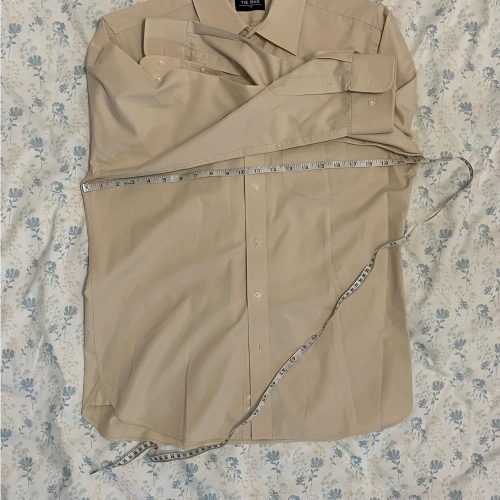 The Tie Bar Beige Dress Shirt - Picture 2 of 7